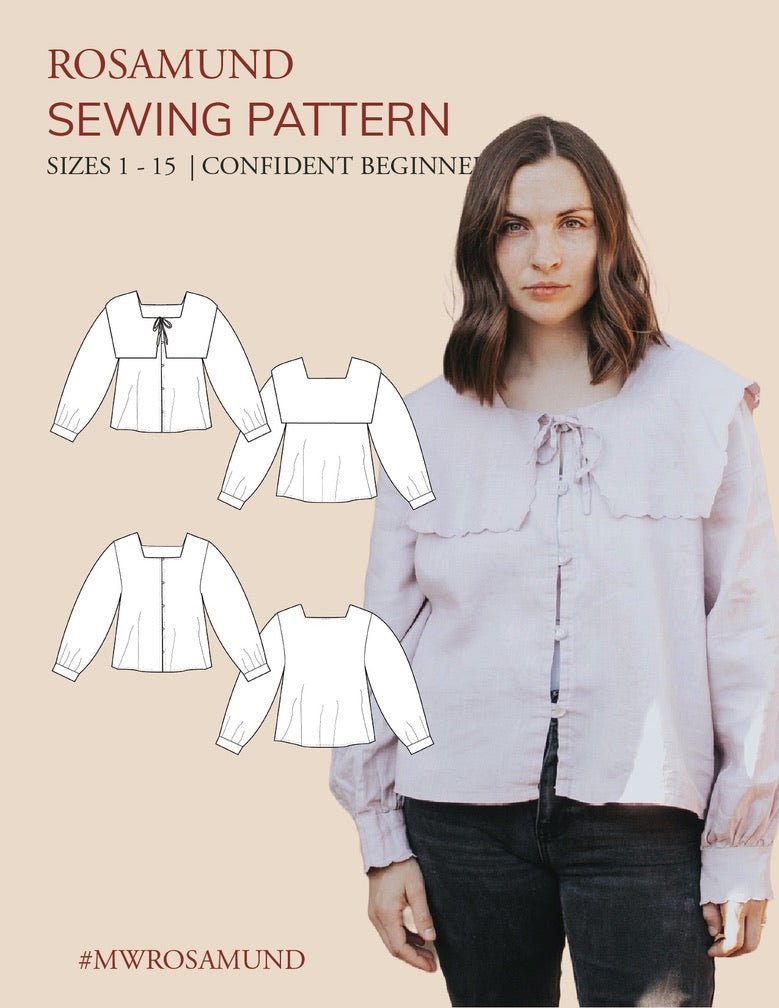 ROSAMUND Blouse PDF Sewing Pattern - Madswick - Simplifi Fabric