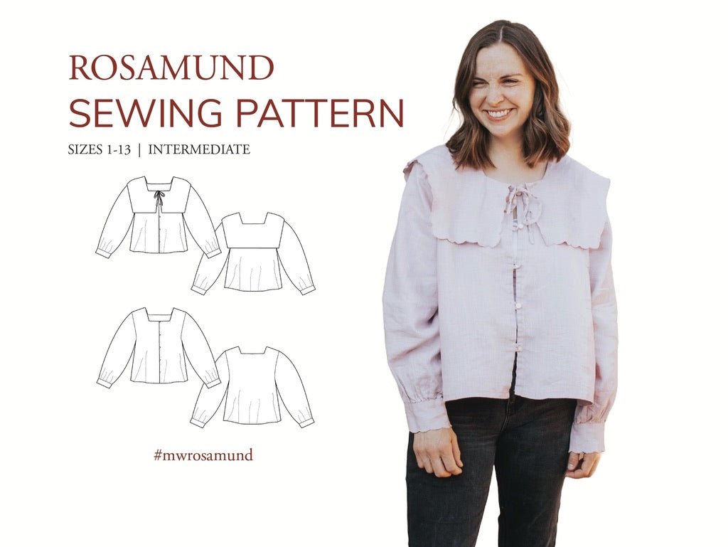 ROSAMUND Blouse PDF Sewing Pattern - Madswick - Simplifi Fabric
