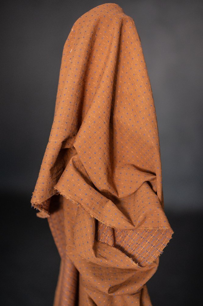 Rust Bobbette Cross Indian Cotton - Merchant & Mills - Simplifi Fabric