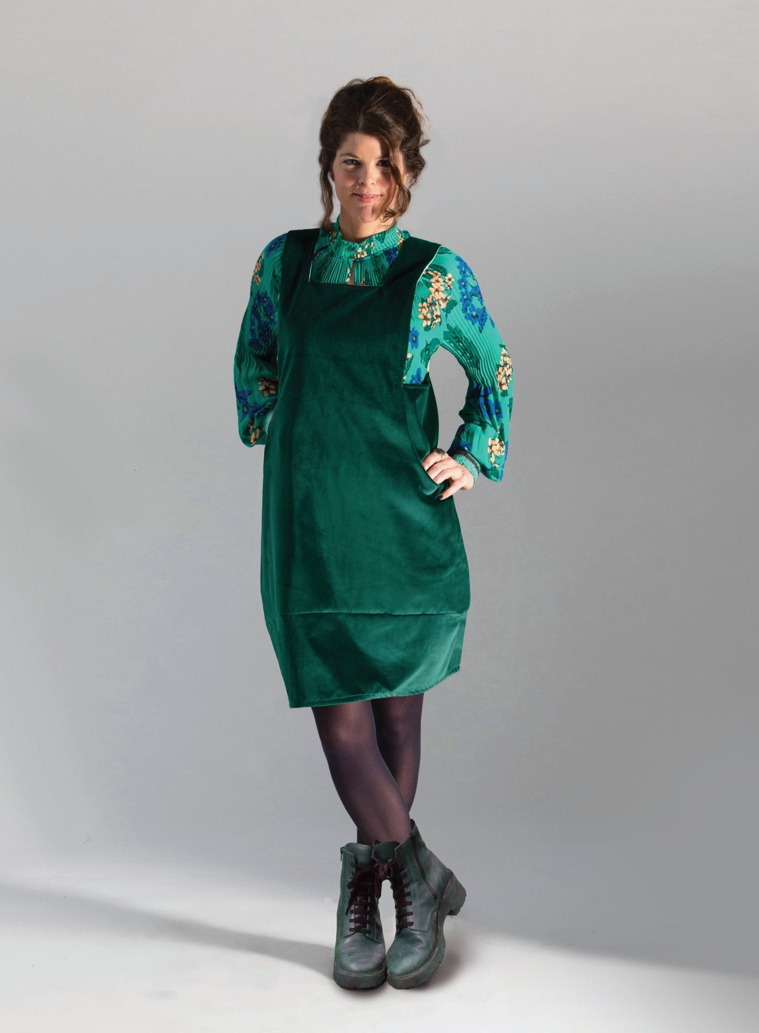 Scoop Pinafore - Paper Sewing Pattern - Sew Different - Simplifi Fabric