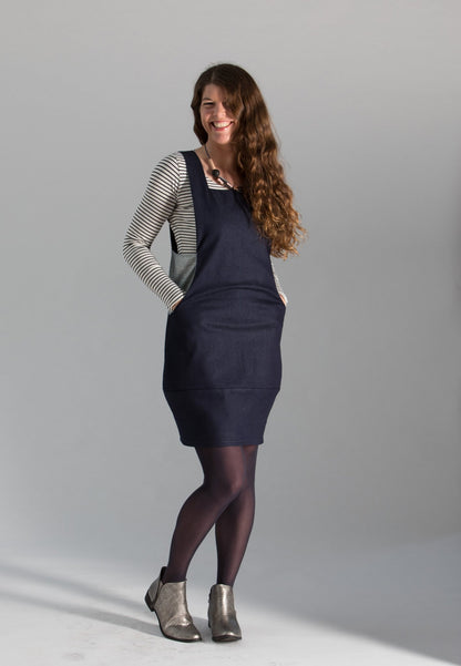 Scoop Pinafore - Paper Sewing Pattern - Sew Different - Simplifi Fabric