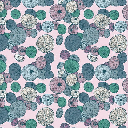 Sea Urchin - Light Pink - Seashell Serenade - Jayme Murray - Cloud 9 Fabrics - Poplin - Simplifi Fabric
