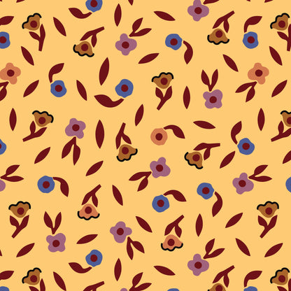 Seed Blossom - Fern Grove - Leah Duncan - Cloud 9 Fabrics - Poplin - Simplifi Fabric