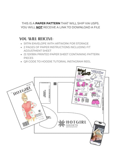 Shorts - PDF Pattern - Hot Girl Quilting - Simplifi Fabric