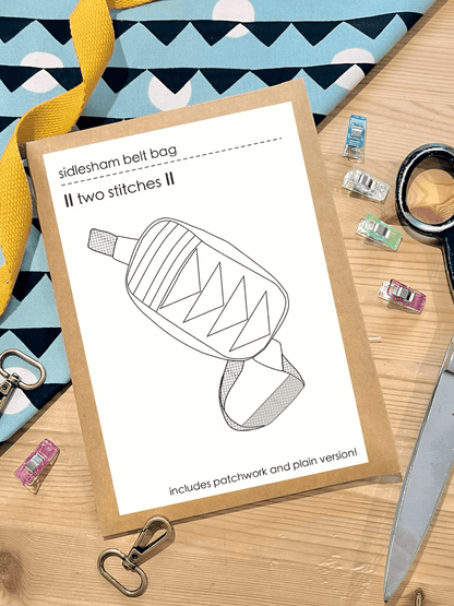 Sidlesham Belt Bag Paper Pattern - Two Stitches Patterns - Simplifi Fabric