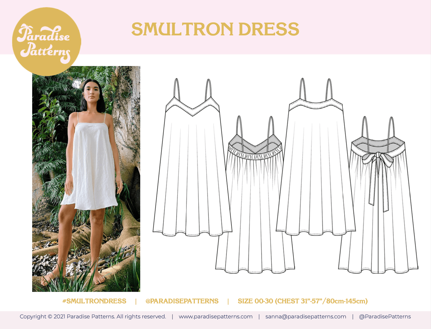 Smultron Dress PDF Pattern - Paradise Patterns - Simplifi Fabric