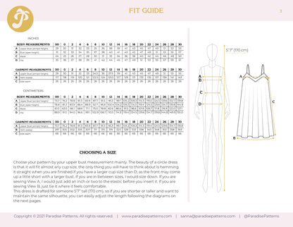 Smultron Dress PDF Pattern - Paradise Patterns - Simplifi Fabric
