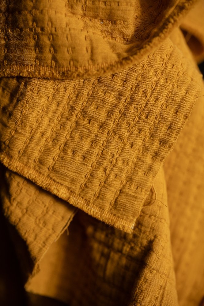 Soft Stitch Jacquard Cotton - Ginger & Honey - Merchant & Mills - Simplifi Fabric