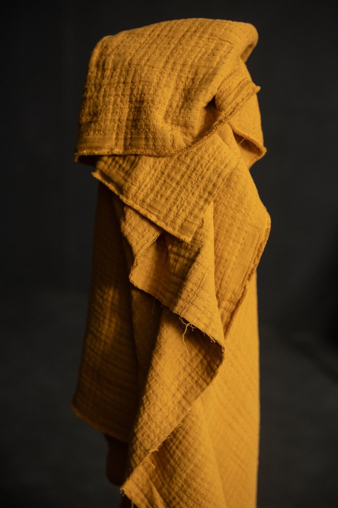 Soft Stitch Jacquard Cotton - Ginger & Honey - Merchant & Mills - Simplifi Fabric