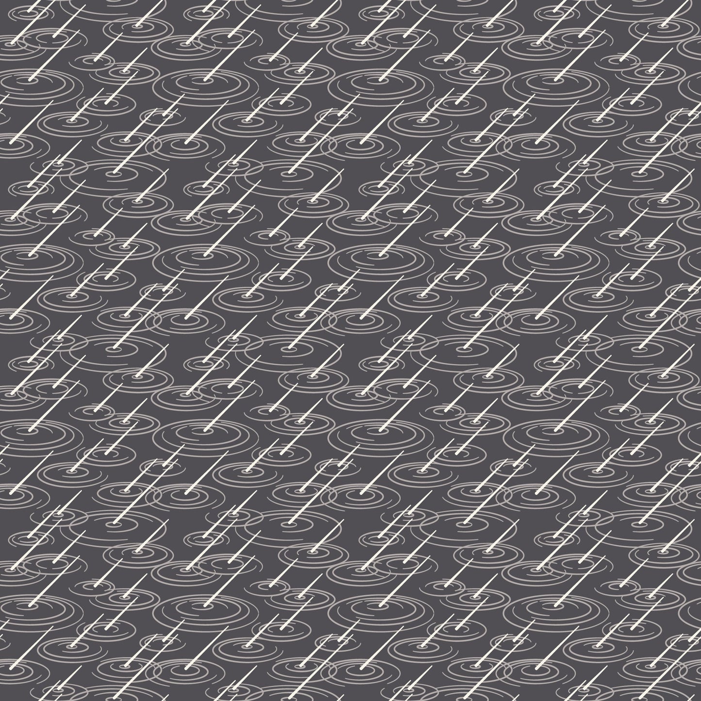 Splash Splash - Dark Grey - Spring Showers - Ann Gardner - Cloud 9 Fabrics - Poplin - Simplifi Fabric