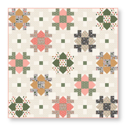 Spring Breeze - Gold Brown - Spring Showers - Ann Gardner - Cloud 9 Fabrics - Poplin - Simplifi Fabric