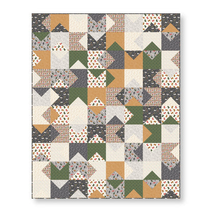 Spring Breeze - Gold Brown - Spring Showers - Ann Gardner - Cloud 9 Fabrics - Poplin - Simplifi Fabric