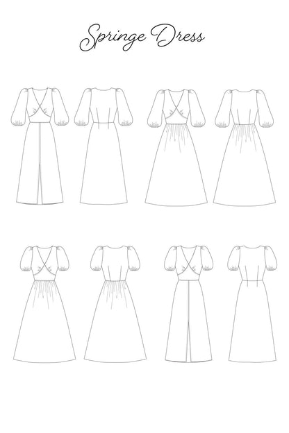 Springe Dress PDF Pattern - Sew Love Patterns - Simplifi Fabric