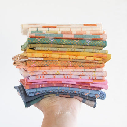 Stitch Stripe - Tumeric - Lucky Loom - Fableism Supply Co. - Simplifi Fabric