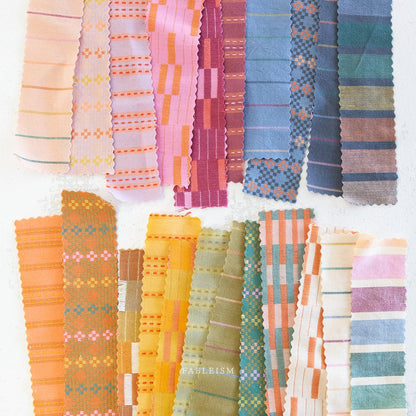 Stitch Stripe - Tumeric - Lucky Loom - Fableism Supply Co. - Simplifi Fabric