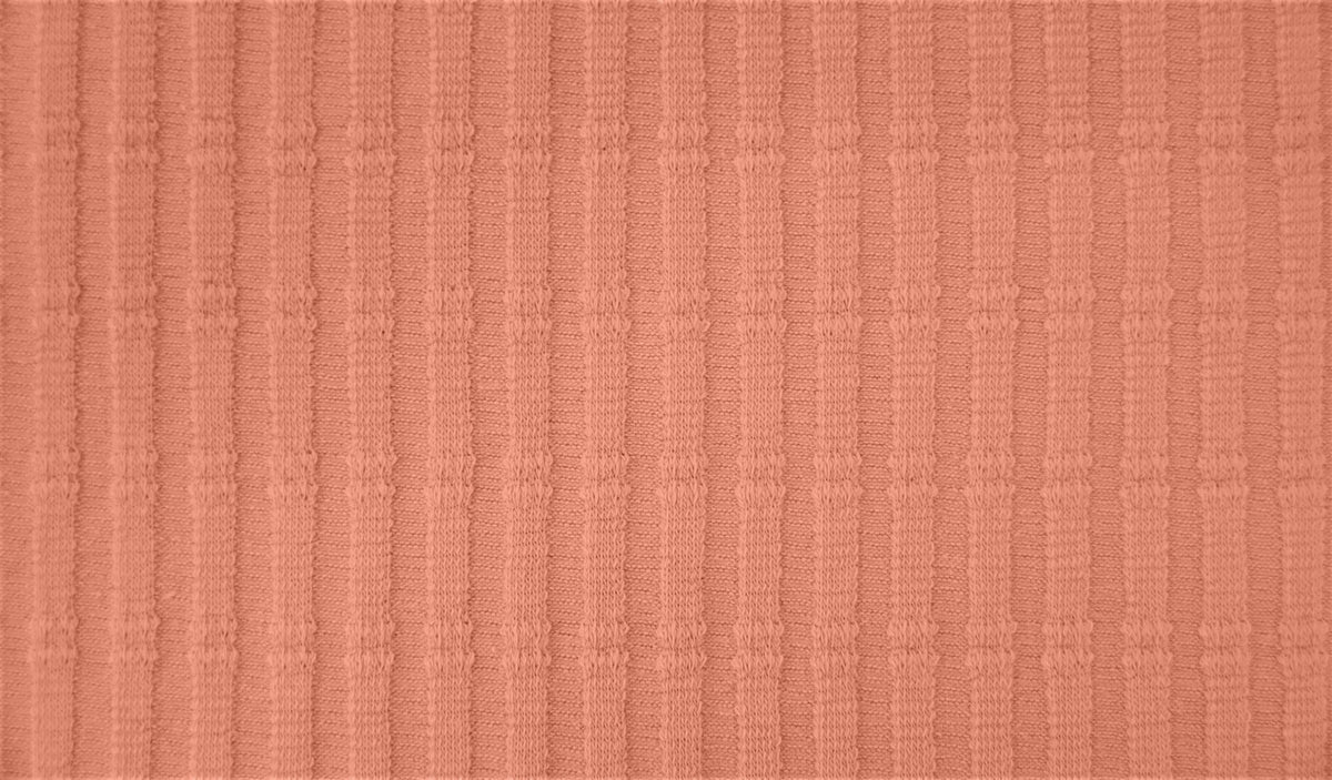 Striped Jacquard Cotton Jersey - European Import - Oeko - Tex® - Old Rose - Simplifi Fabric