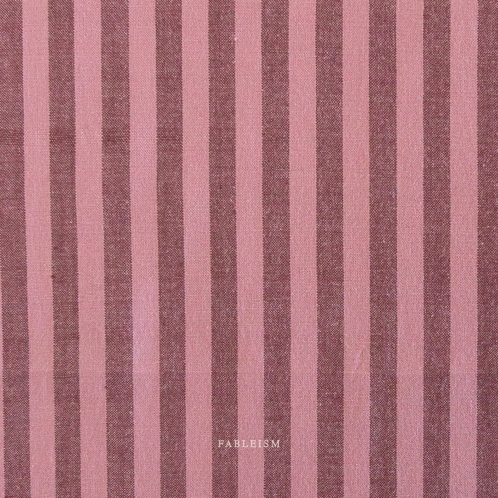 Sun Stripes - Pink Wine - Fableism Supply Co. - Simplifi Fabric