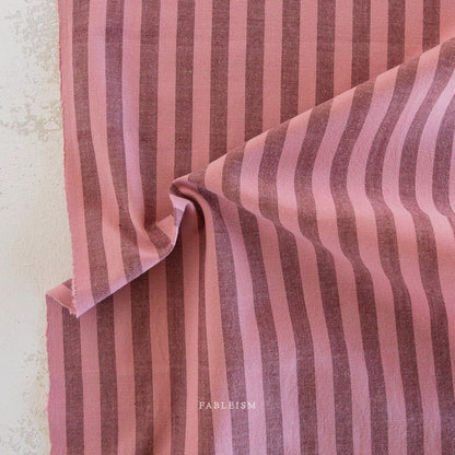 Sun Stripes - Pink Wine - Fableism Supply Co. - Simplifi Fabric