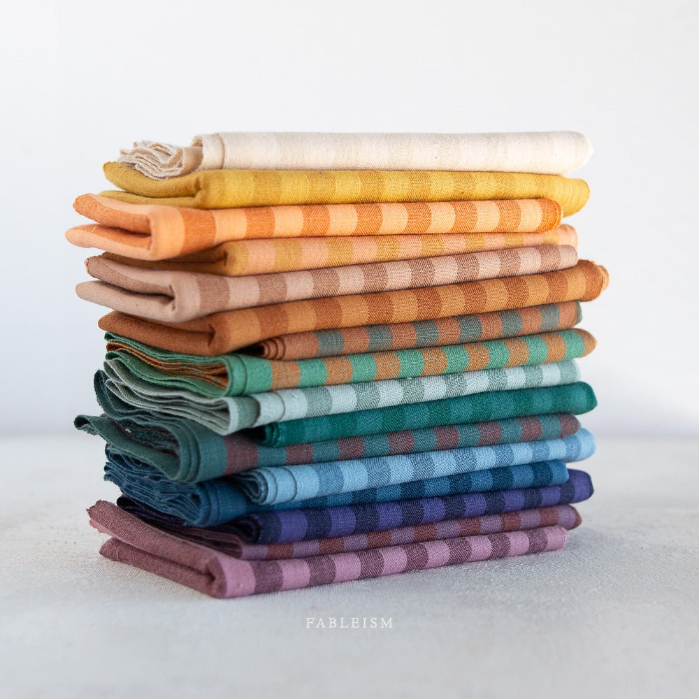 Sun Stripes - Pink Wine - Fableism Supply Co. - Simplifi Fabric