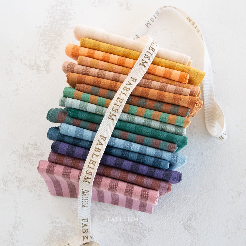 Sun Stripes - Pink Wine - Fableism Supply Co. - Simplifi Fabric