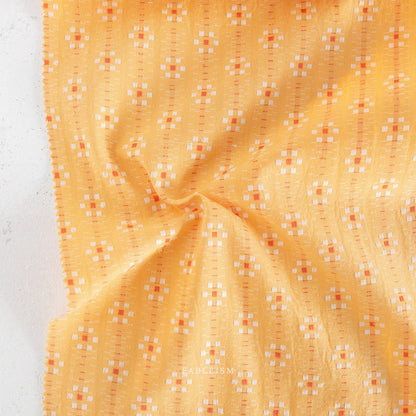 Swedish Holiday by The House That Lars Built - Karin Floral - Goldenrod - Fableism Supply Co. - Simplifi Fabric