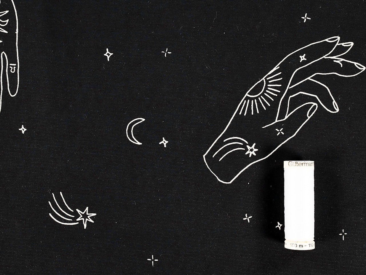 Tabitha Stretch Denim - Black - Oeko - Tex 100 - Fabric Godmother - Simplifi Fabric