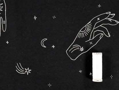 Tabitha Stretch Denim - Black - Oeko - Tex 100 - Fabric Godmother - Simplifi Fabric