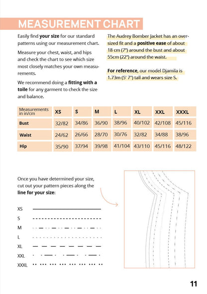 The Audrey Bomber Jacket - Paper Sewing Pattern - Juliana Martejevs - Simplifi Fabric