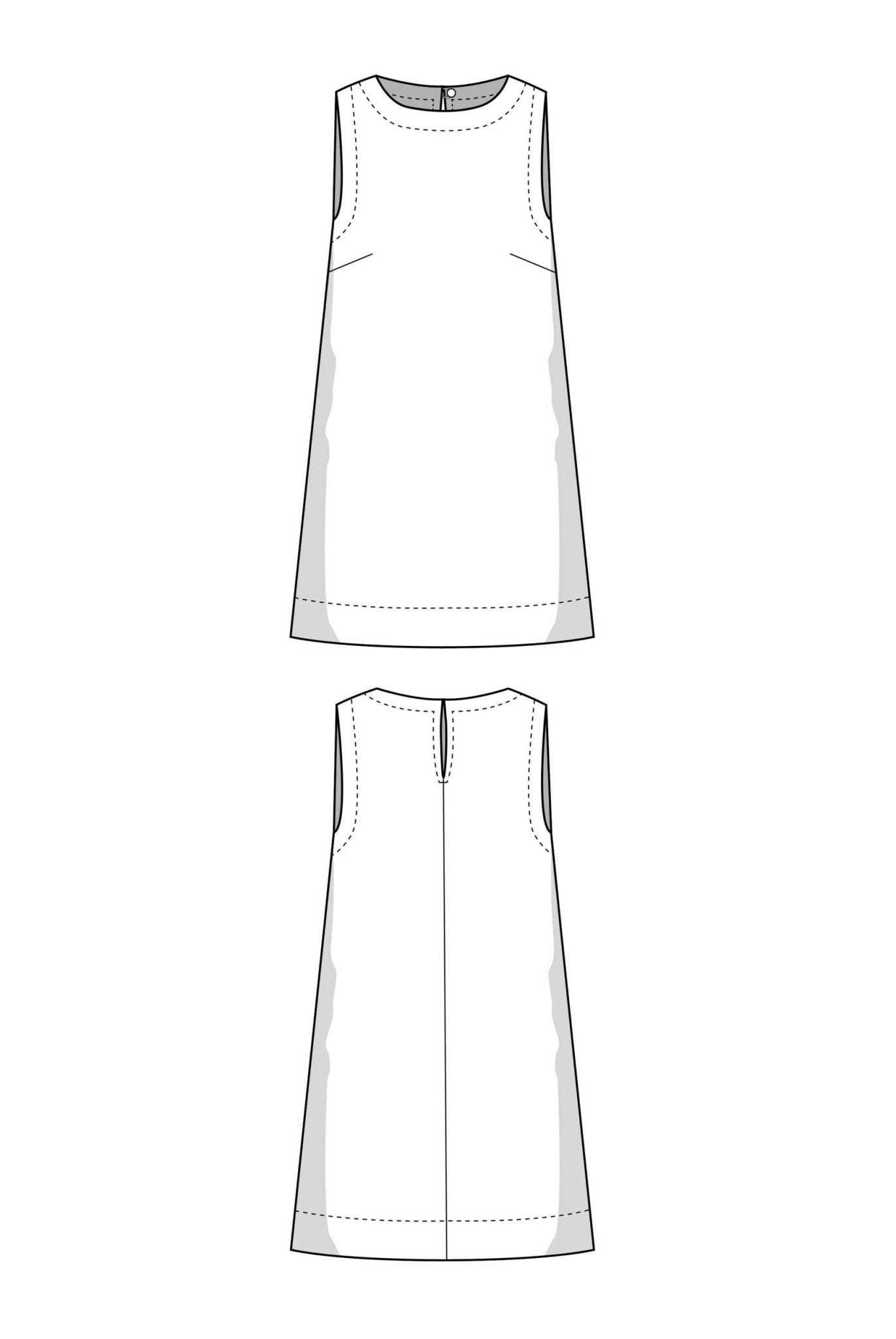 The Aurelia Shift Dress - Paper Sewing Pattern - Juliana Martejevs - Simplifi Fabric