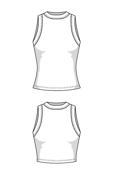 The Basic Tank Top - Paper Sewing Pattern - Juliana Martejevs - Simplifi Fabric