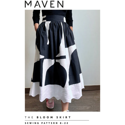 The Bloom Skirt Paper Sewing Pattern - Maven Sewing Patterns - Simplifi Fabric