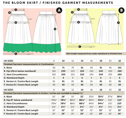 The Bloom Skirt Paper Sewing Pattern - Maven Sewing Patterns - Simplifi Fabric