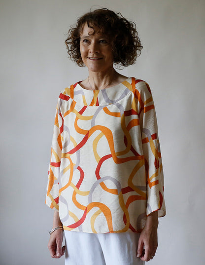 The Boat Neck Top - PDF Pattern - The Makers Atelier - Simplifi Fabric