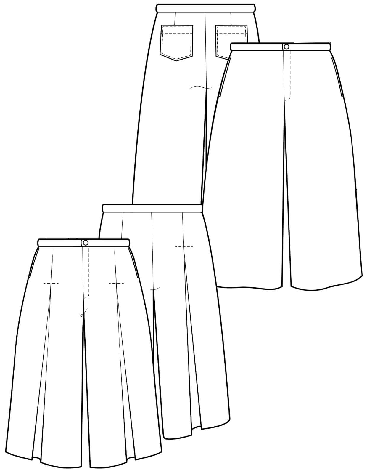 The Culottes - PDF Pattern - The Makers Atelier - Simplifi Fabric