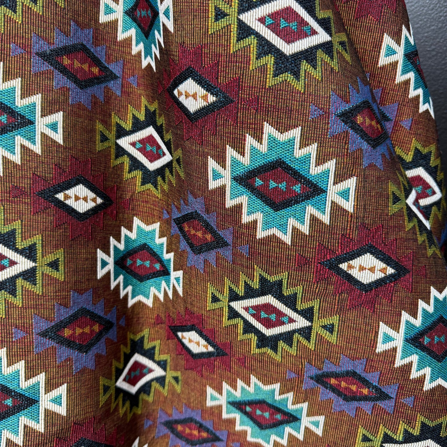 The Desert Mesa Collection - Jacquard Tapestry - Rust - Simplifi Fabric