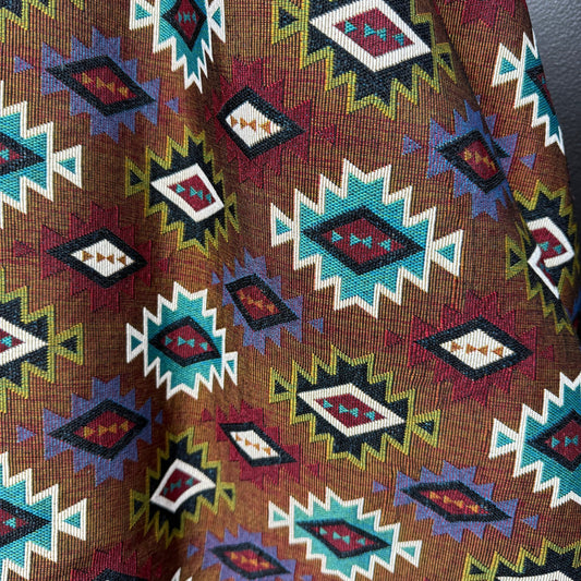 The Desert Mesa Collection - Jacquard Tapestry - Rust - Simplifi Fabric