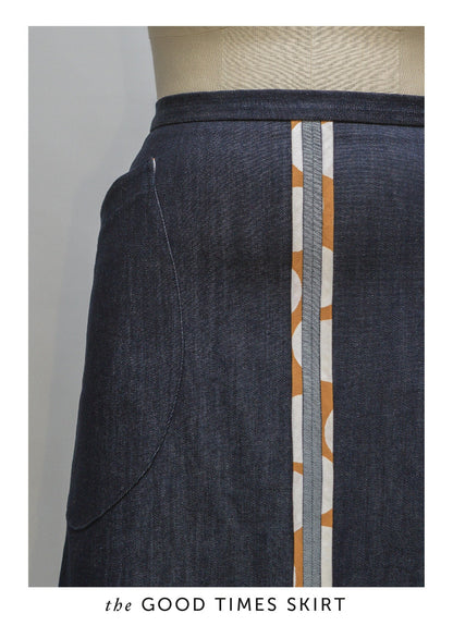 The Good Times Skirt Paper Sewing Pattern - Maven Sewing Patterns - Simplifi Fabric