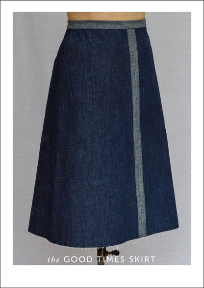 The Good Times Skirt Paper Sewing Pattern - Maven Sewing Patterns - Simplifi Fabric