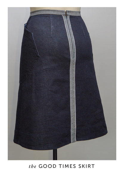 The Good Times Skirt Paper Sewing Pattern - Maven Sewing Patterns - Simplifi Fabric