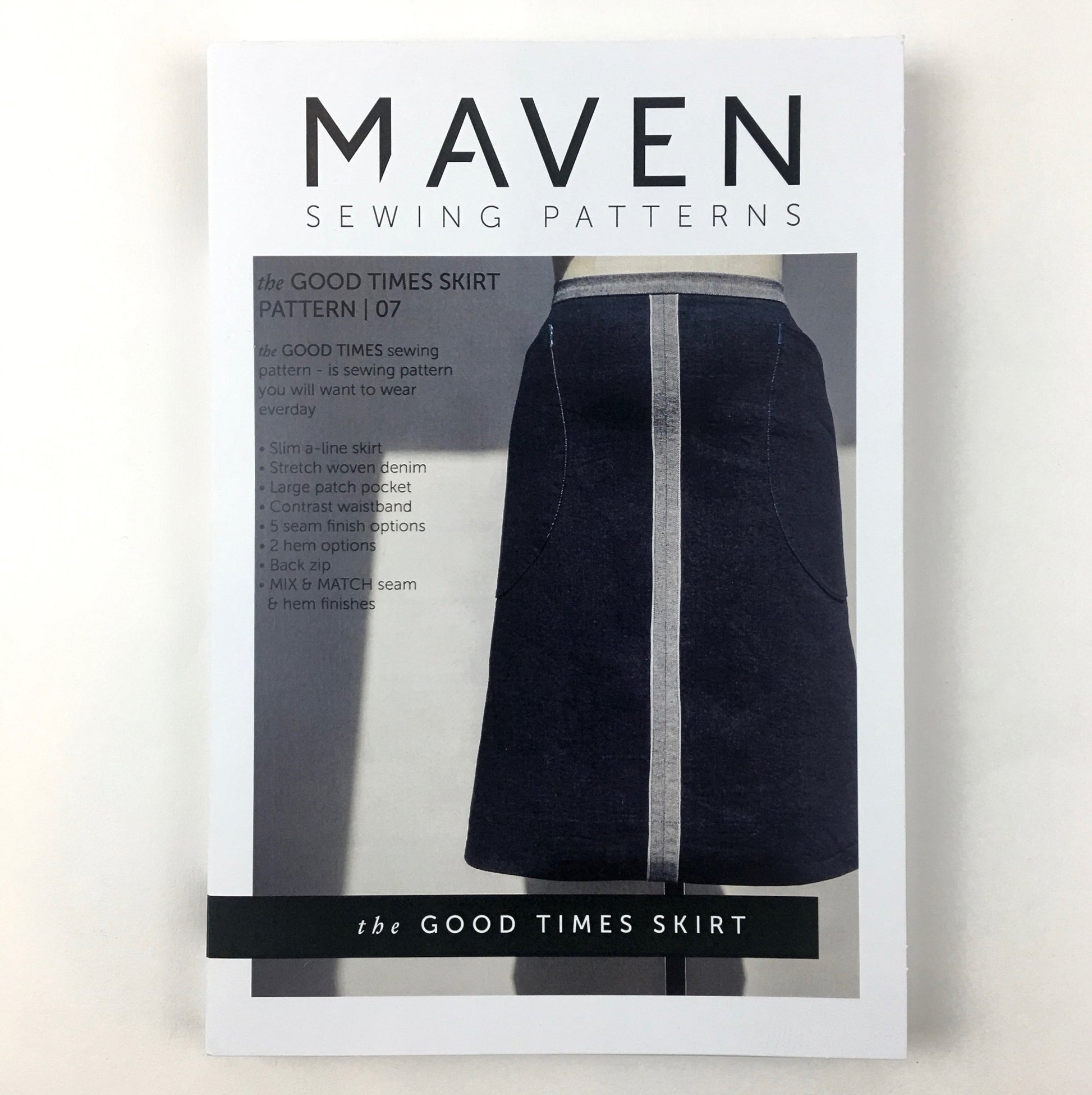The Good Times Skirt Paper Sewing Pattern - Maven Sewing Patterns - Simplifi Fabric