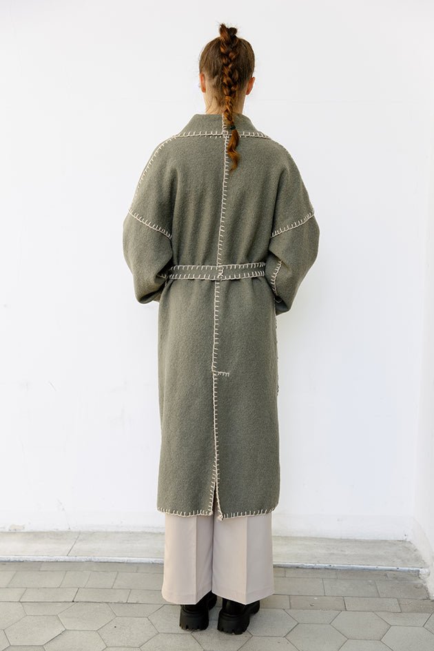 The Kelly Coat - No Sewing Machine Required - Paper Sewing Pattern - Juliana Martejevs - Simplifi Fabric