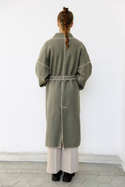 The Kelly Coat - No Sewing Machine Required - Paper Sewing Pattern - Juliana Martejevs - Simplifi Fabric