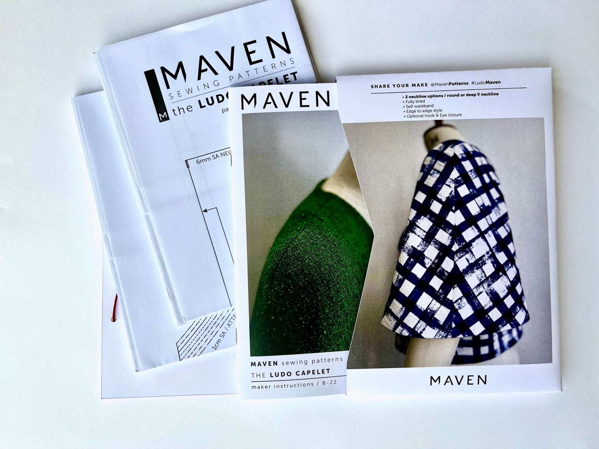 The Ludo Capelet Paper Sewing Pattern - Maven Sewing Patterns - Simplifi Fabric