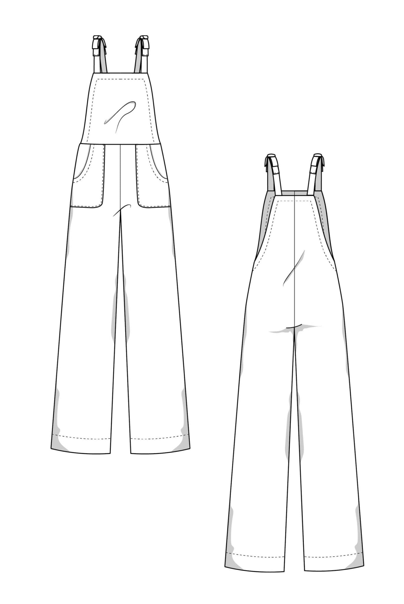 The Maisie Overalls - Paper Sewing Pattern - Juliana Martejevs - Simplifi Fabric