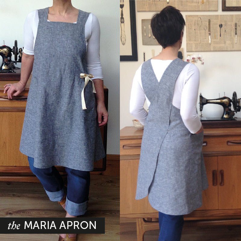 The Maria Apron Paper Sewing Pattern - Maven Sewing Patterns - Simplifi Fabric