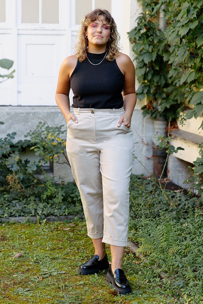 The Nicki Cigarette Chino Pants - Paper Sewing Pattern - Juliana Martejevs - Simplifi Fabric