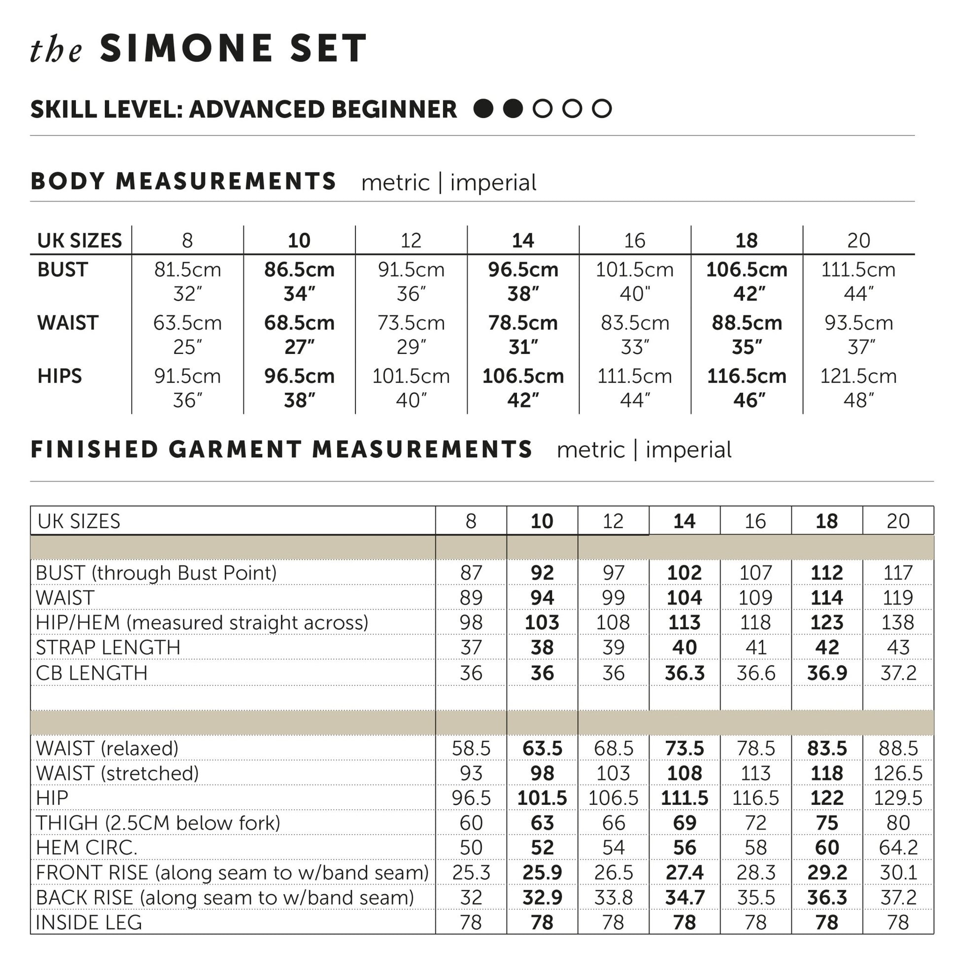 The Simone Set / Camisole + Trouser Paper Sewing Pattern - Maven Sewing Patterns - Simplifi Fabric