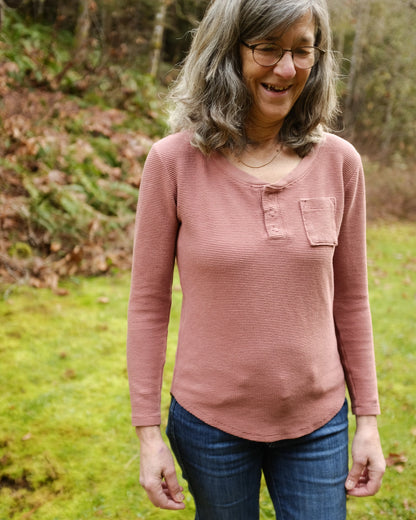 Timberland Henley and Tee Womens PDF Sewing Pattern - Thread Theory - Simplifi Fabric