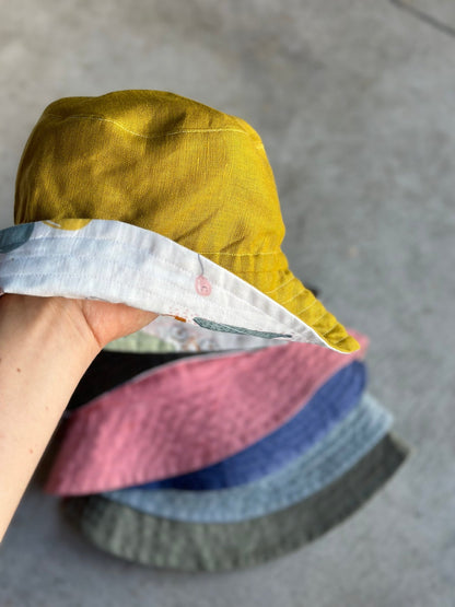 Timo Reversible Bucket Hat (6mo - 12yrs) PDF Sewing Pattern - Atelier Mimito - Simplifi Fabric