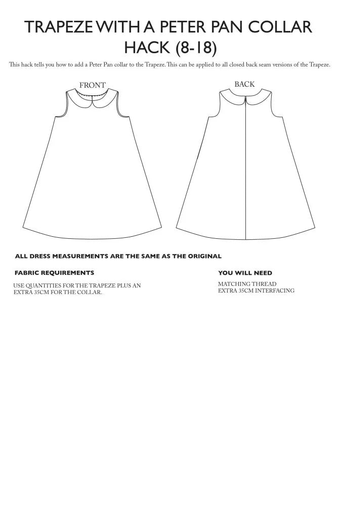 Trapeze Pattern Additions PDF Pattern - Merchant & Mills - Simplifi Fabric